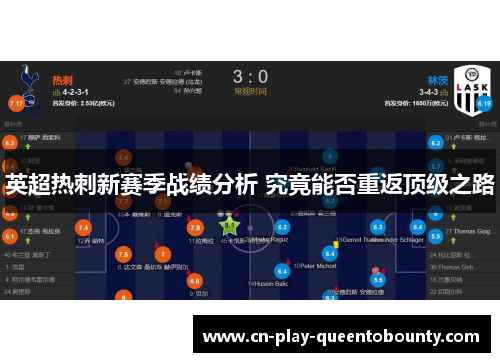 英超热刺新赛季战绩分析 究竟能否重返顶级之路